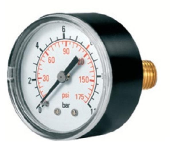 Manometer Anschluss hinten