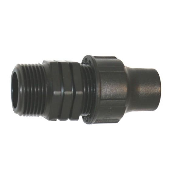 Verbinder Schraubkupplung 16 mm mit 3/4" AG